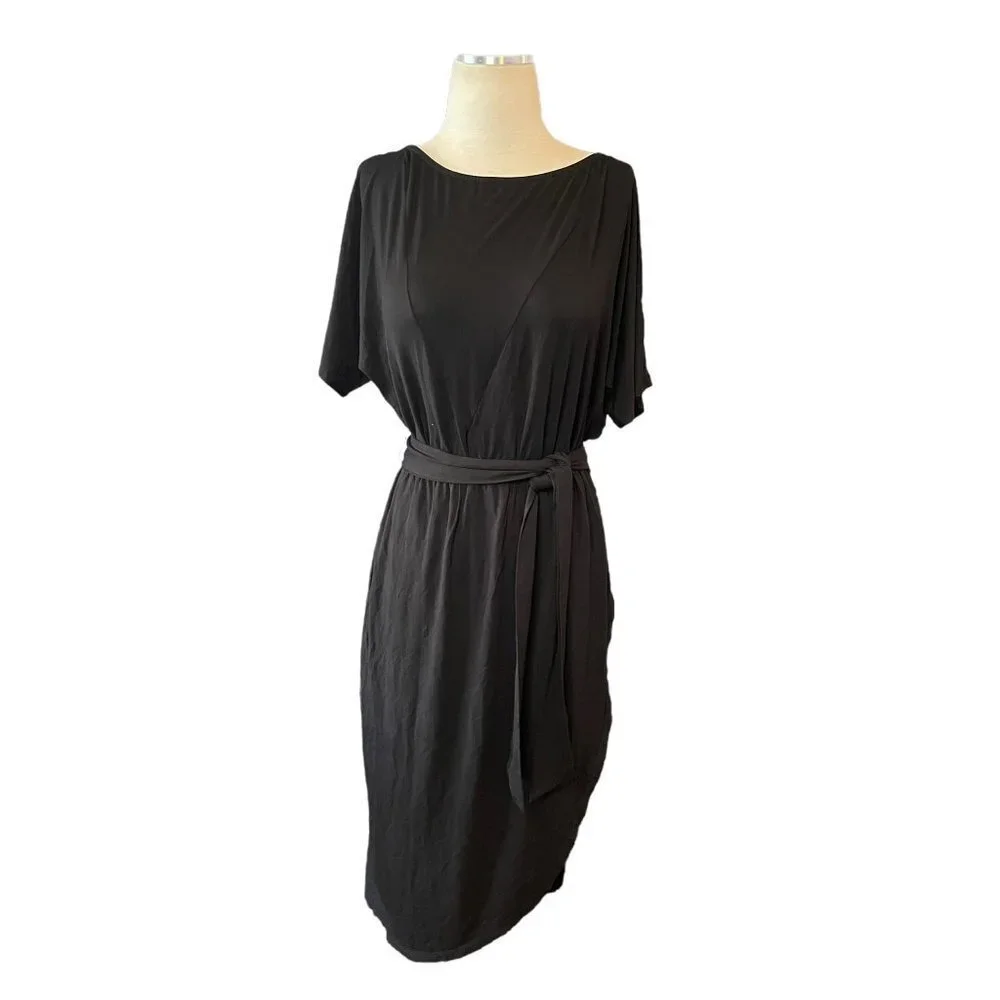 Lovers + Friends Jhene Midi Dress in Black Small New - Picture 4 of 8